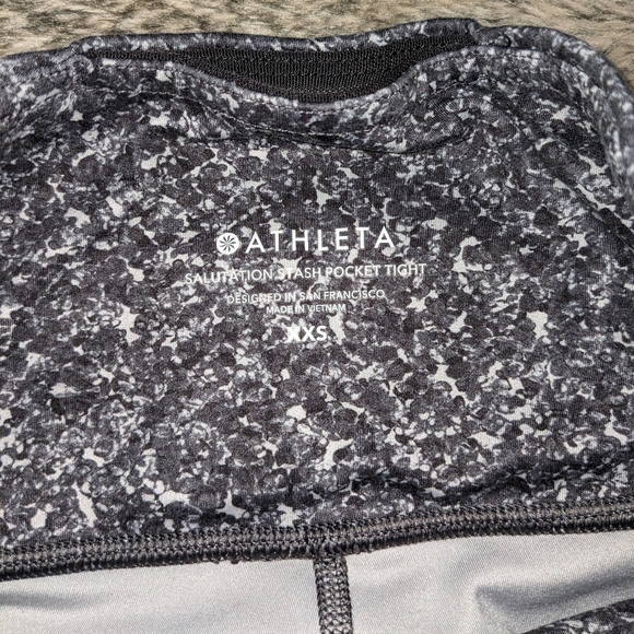 Athleta Salutation Stash Pocket Tight Leggings Pebble Beach XXS - Picture 6 of 11